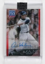 2019 Topps Clearly Authentic Red /50 Al Kaline #YBP-AK Auto HOF 1s2l