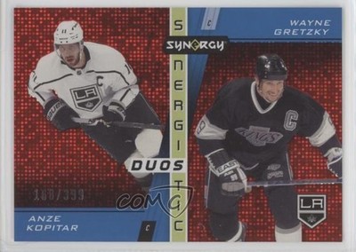 2021-22 Upper Deck Synergy Red 168/399 Wayne Gretzky Anze Kopitar #SD-2 HOF 07ss
