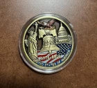 UNIQUE AMERICA US 250th ANNIV CUT-THRU MEDAL USA EAGLE LIBERTY GOLD COLORED COIN
