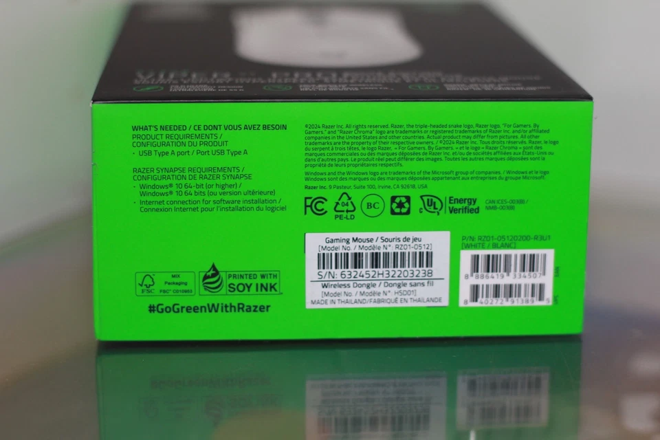 🔥Ratón inalámbrico para juegos Razer Viper V3 Pro edición blanca RZ01-0512 (895) Foto 4 de 4