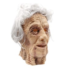 Realistic Old Man Latex Face Mask Wrinkle Halloween Costume Adult Full Head