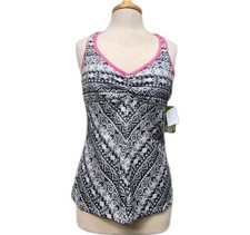 Women's Tankini Top Swimsuit Moisture Wicking Athletic Wear Size XL UPF 50 Aztec