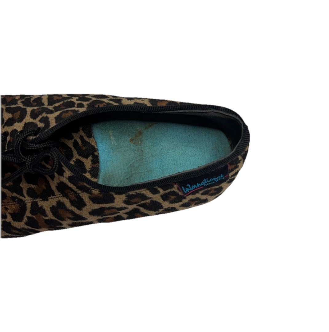 International Heather Split Sole Leopard Dance Sh… - image 6