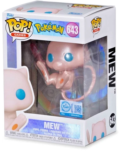 POKEMON Mew Pearlescent Pop Vinyl Figure by Funko A Pokemon Center Exclusive NEW