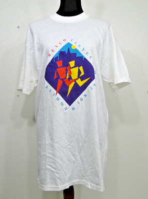 Vintage 1991 Revco Cleveland Marathon Shirt XL Stedman Super 50 Made In USA