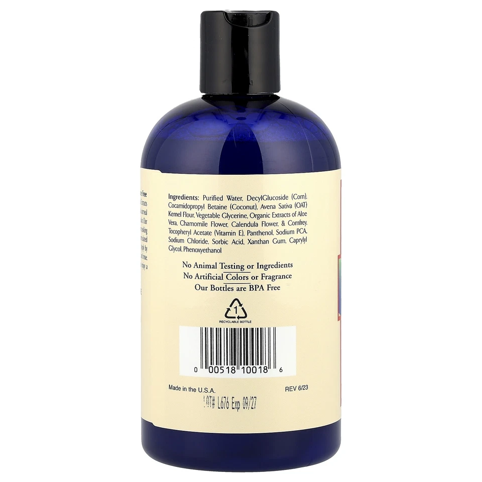 Jabón coloidal para baño y cuerpo de avena, sin perfume, 12 fl oz (360 ml) Foto 2 de 2