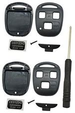 Keyless Entry Remote Control Key Replacement Key Fob Cover Shell Fits Black 2