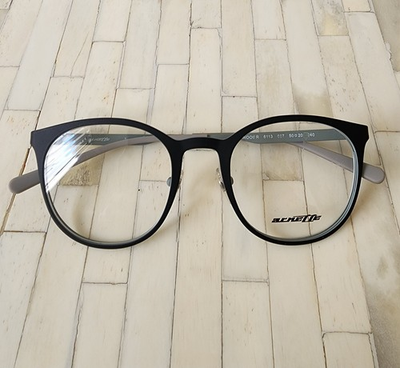 #ad #ad ARNETTE WOOT R Eyeglasses 6113 687 Gray Black Round Rubber Frame 50 20 140 $12.99