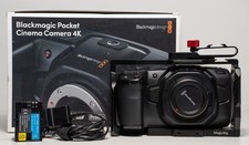 BLACKMAGIC DESIGN POCKET CINEMA CAMERA 4K CAMERA BUNDLE, HARDLY USED.