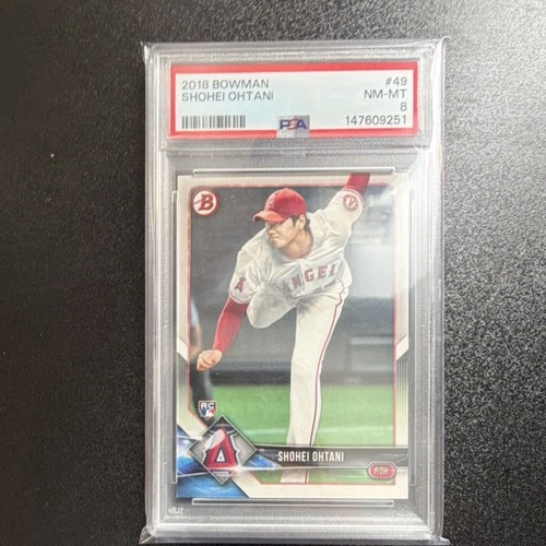 2018 Bowman Shohei Ohtani Los Angeles Angels Rookie #49 PSA 8 Baseball MLB