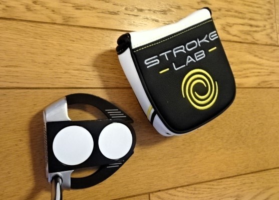 Odyssey STROKE LAB 2 BALL FANG 34 inch putter with spare headcover unused