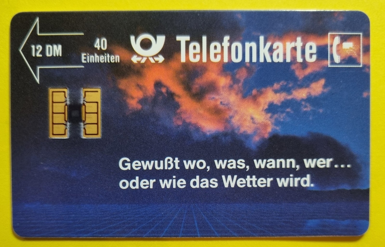 Telephone Card - P 03 A - Thunderstorm Sky - 12DM 40 Unit full