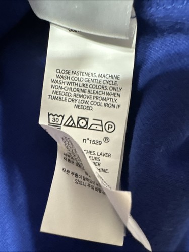 Polo Ralph Lauren 1/4 Zip Sweater Men's Size Medium,  Blue Cotton Pullover - Picture 9 of 9