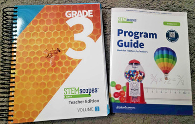 *STEMscopes Grade 3 Math Teacher Edition Vol 1 Spiral-bound Accelerate Learning