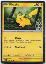 Pikachu (Calendario delle Vacanze) 025/165 Holo Carte e Prodotti Vari Comuni NM