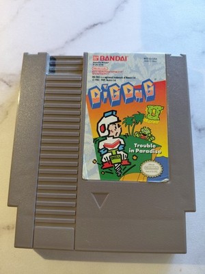 Dig Dug 2: Trouble in Paradise (Nintendo NES, 1989) Game Cartridge Only - Tested