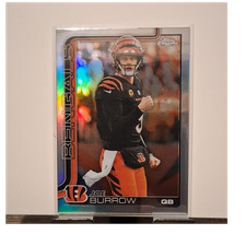 Topps Chrome 2025 Joe Burrow Refractor #61 Cincinnati Bengals NFL Football Card