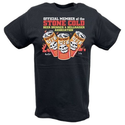 Stone Cold Steve Austin Beer Drinker Official Member T-shirt