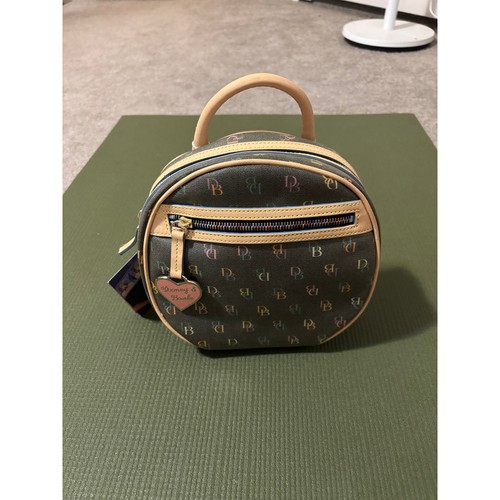 NWT Dooney & Bourke It Bag Mini Backpack Black Rainbow Logo