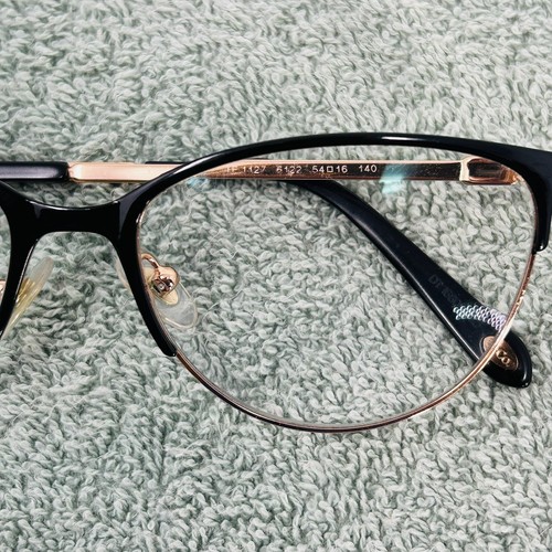 Tiffany & Co Eyeglasses FRAMES ONLY TF1127 Cat Eye 54-16-140 Black Rose Gold 236 - Picture 3 of 7