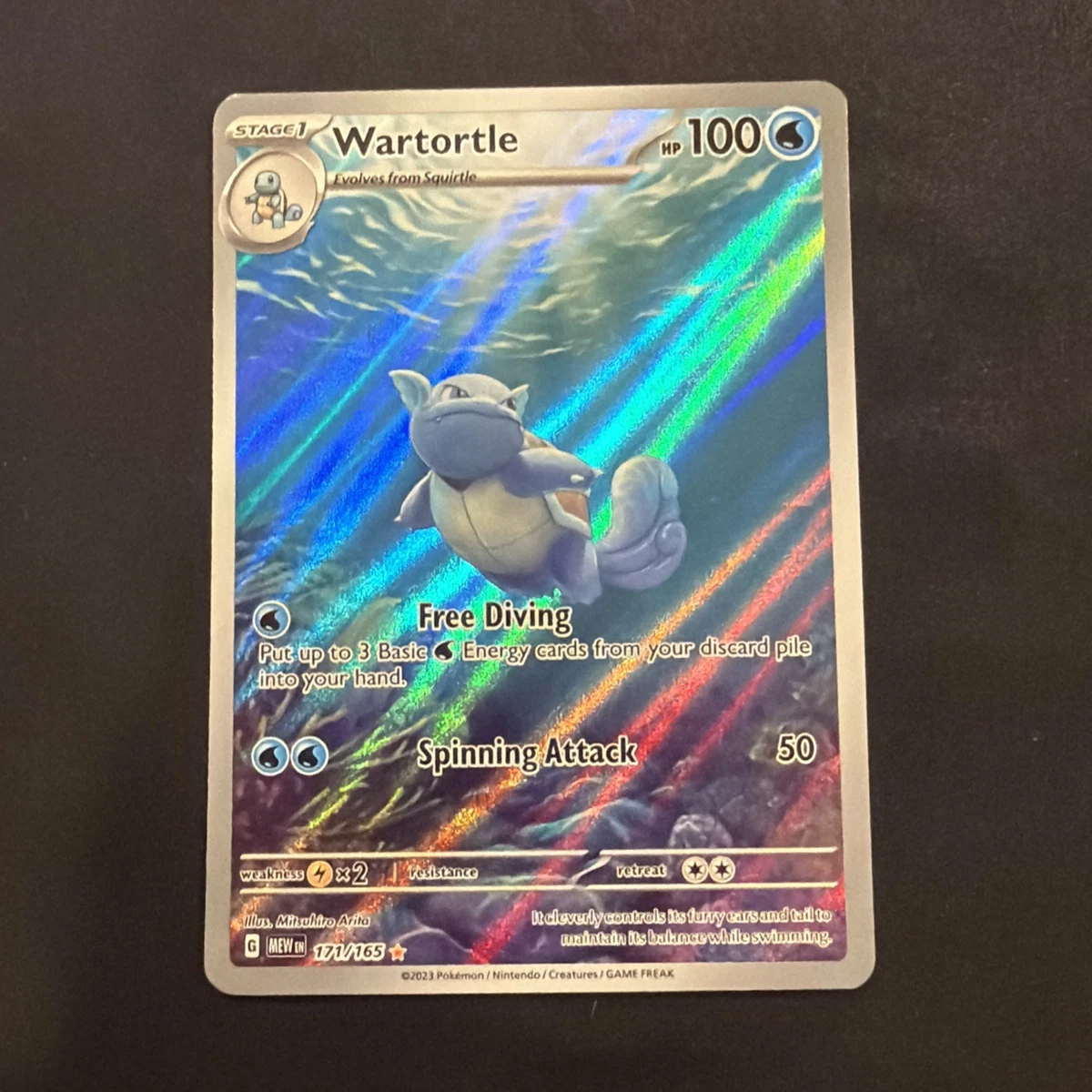 wartortle pokemon card gx Graded: 171/165 Scarlet & Violet 151 (2023) IR Holo CGC 10 Wartortle Pokmon TCG Cards for