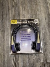 Vintage Lennox Sound AM/FM Headphone Sports Radio Model 885M Brand New Yellow
