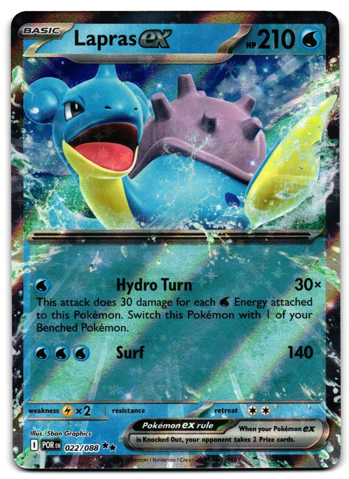 lapras ex pokemon card price - 158/142 - Stellar Crown You cant add more than 20 damage in this way Lapras ex #22 Prices |