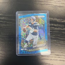 2025 Prizm Football Sam Darnold Blue No Huddle Disco /125