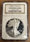 2004-W Proof $1 American Silver Eagle NGC PF69UC Brown Label