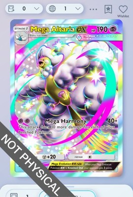 Pokemon TCG POCKET - Mega Altaria shiny 2 , Paradox Drive, English