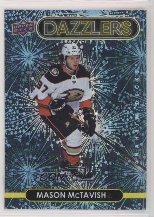 2021-22 Upper Deck Series 2 Dazzlers Blue Mason McTavish #DZ-51 Rookie RC