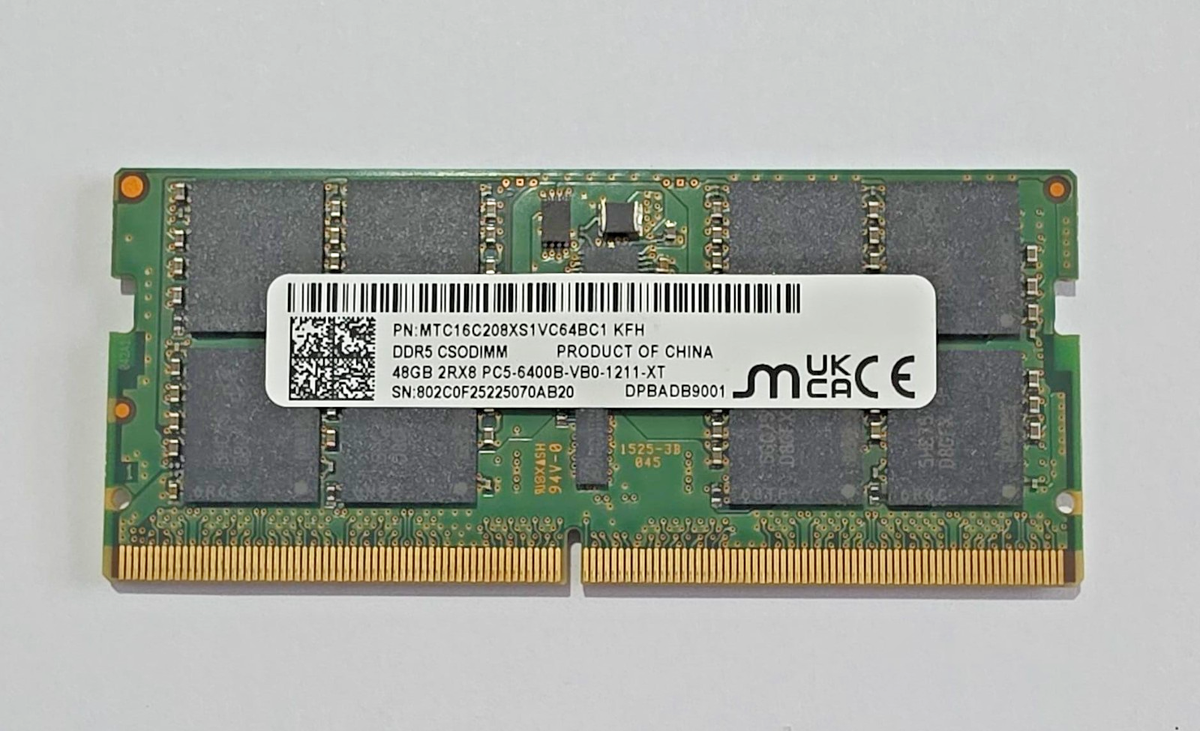 Micron DDR5 48GB 6400 MHz CSODIMM MTC16C208XS1VC64BC1 | eBay