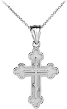 Religious Jewelry by FDJ .925 Sterling Silver Russian Eastern Orthodox Cross ...