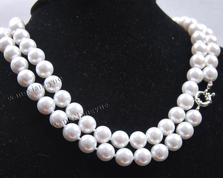 Acquista 8 10mm Multicolore AAA Conchiglia Del Mare Del Sud Collana Di Perle Da Donna Catena Di Corda Perline Creazione Di Gioielli Collana Di Pietra Naturale Di Design Per Le Donne In - Foto 5