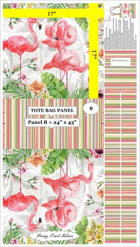 NORTCOTT, FLAMINGO BAY, PELICAN, FLORAL FABRIC, PRICED PER PANEL & PER 1/2 YD - Picture 3 of 13