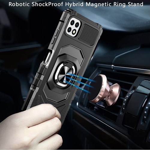 For Boost Mobile Celero 5G Hybrid 2in1 with Ring Stand Holder Rugged Case Cover - 第 7/50 張圖片