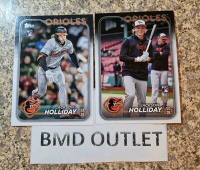 2024 Topps Baseball Image Variation Lot of 2 SP Jackson Holliday RC #697 Both
