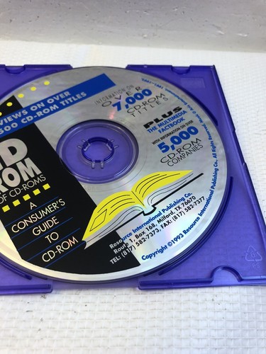 1993 Resource search review Info Archive Database Game Titles Software CDROM PC - Picture 2 of 5