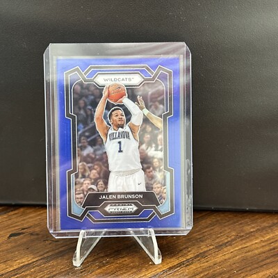 2024-25 Prizm Draft Picks Jalen Brunson Blue Prizm #7 /199 Wildcats