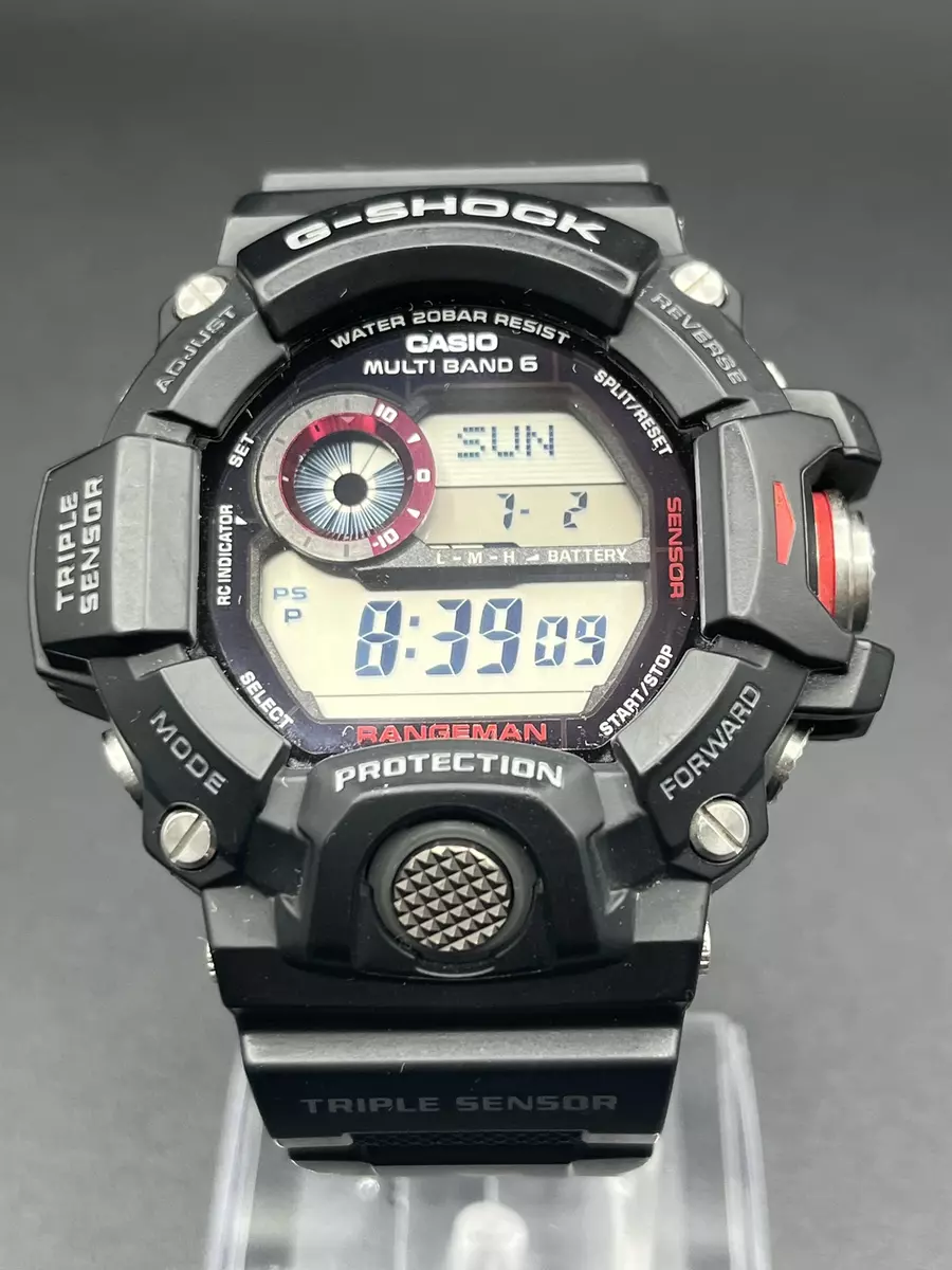 Casio G-SHOCK GW-9400J-1JF Master of G RANGEMAN Triple Sensor Digital Watch  used