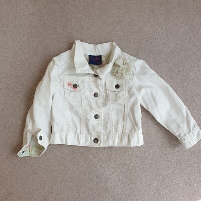 Oshkosh Original White Denim Featured Jacket Girl 2 yo