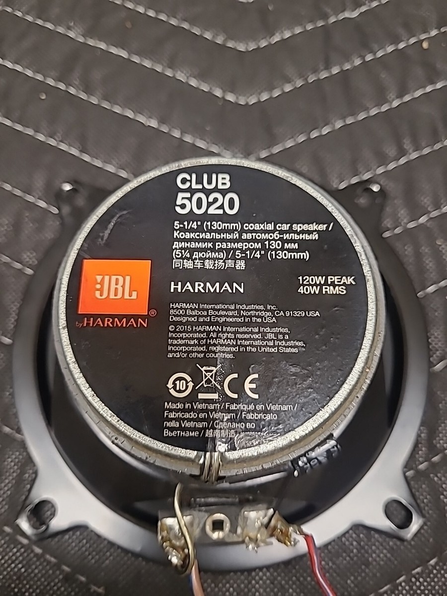 Harman JBL CLUB 5020 Coaxial Car Speaker 120W PEAK 40W RMS 2