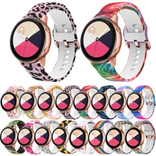 For Samsung Galaxy Watch 3 Active 2 3 20 22MM Print Silicone Band Sports Strap