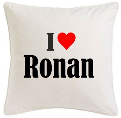 KISSENBEZUG I LOVE RONAN 40CMX40CM AUS MIKROFASER