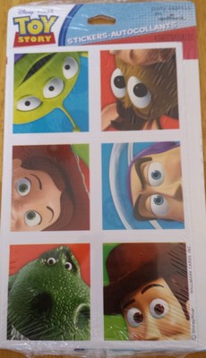 3 Packs - Hallmark Party Express 4 Sheets Toy Story Stickers Birthday Give Away