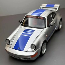 Porsche 911 alloy model sports car silver 1:24 retro