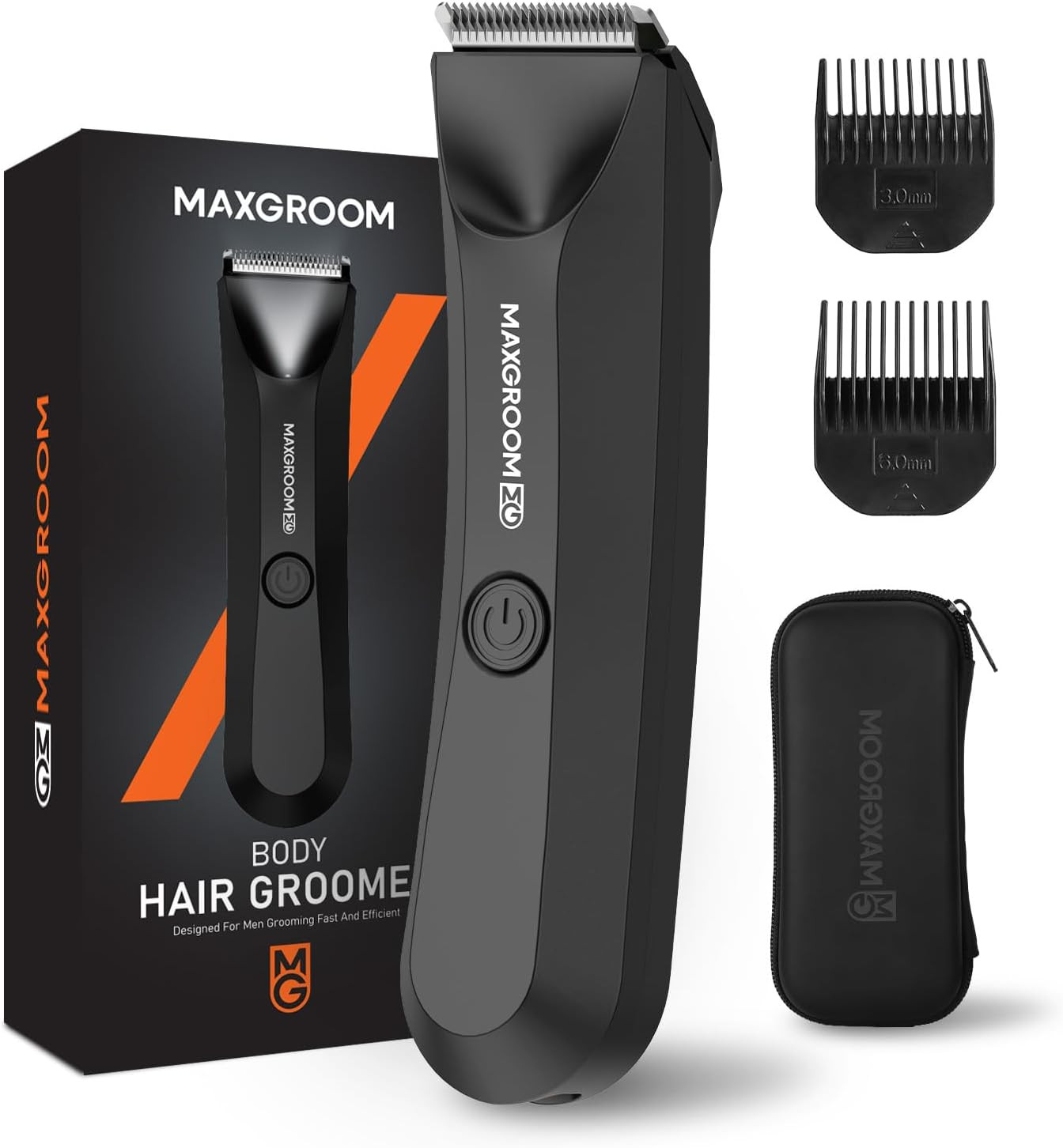 Maxgroom Manscape Body Hair Trimmer Men, Electric Razor for Pubic Hair, Ball For
