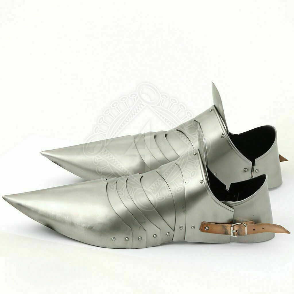 Medieval Knight Gothic Armour Combat Shoes Sabaton Pair Crusader Set-image