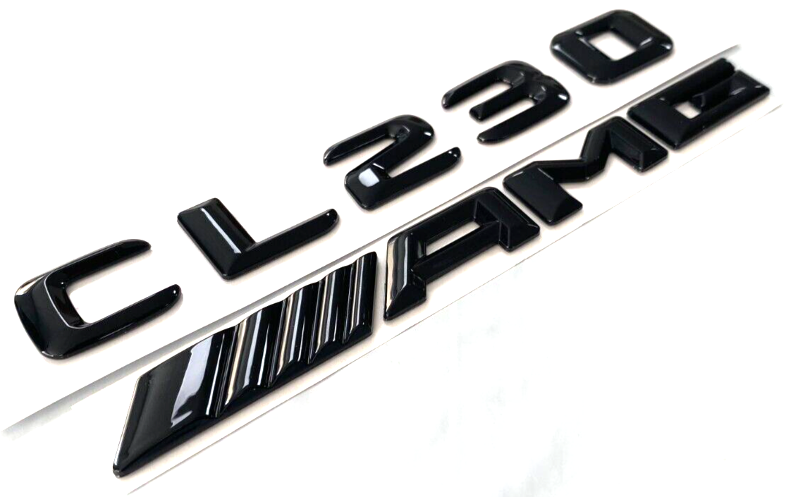CL230 + AMG BLACK FOR MERCEDES REAR TRUNK EMBLEM BADGE NAMEPLATE DECAL NUMBER