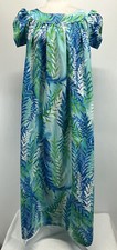 Vintage True Made In Hawaii Kaftan Maxi Dress GUC 60 s 70 s Mumu